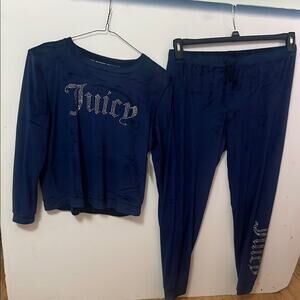 Juicy‎ Couture sleepwear Blue Pajama Set size M